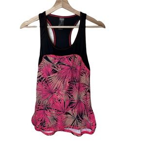 Juicy Couture Sport Palm Fan Pink Athletic Tank Women’s Size XS